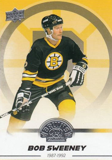 řadová karta BOB SWEENEY 23-24 UD Boston Bruins Centennial číslo 69